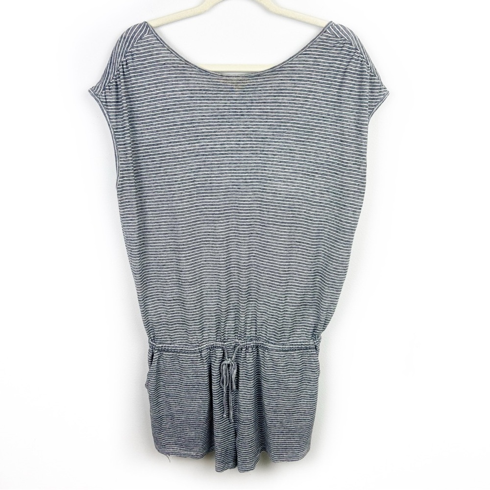 Prana Retrieve Romper stripe sleeveless jersey hem organic cotton one-piece - Picture 4 of 14